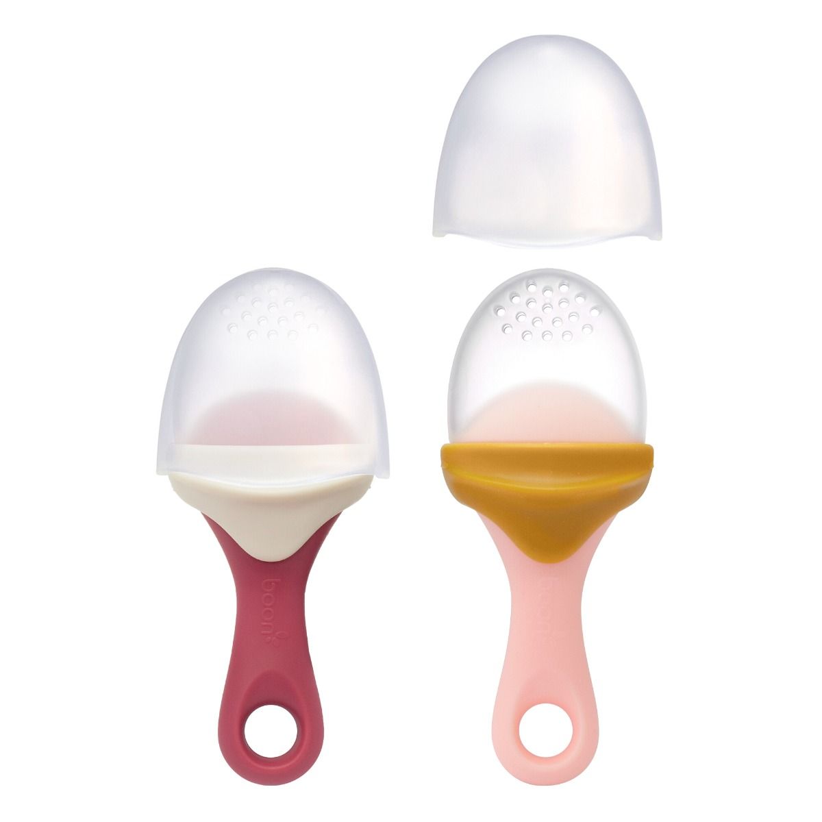 Pulp Silicone Feeder 2pk - Pink/Orange & Red/Cream