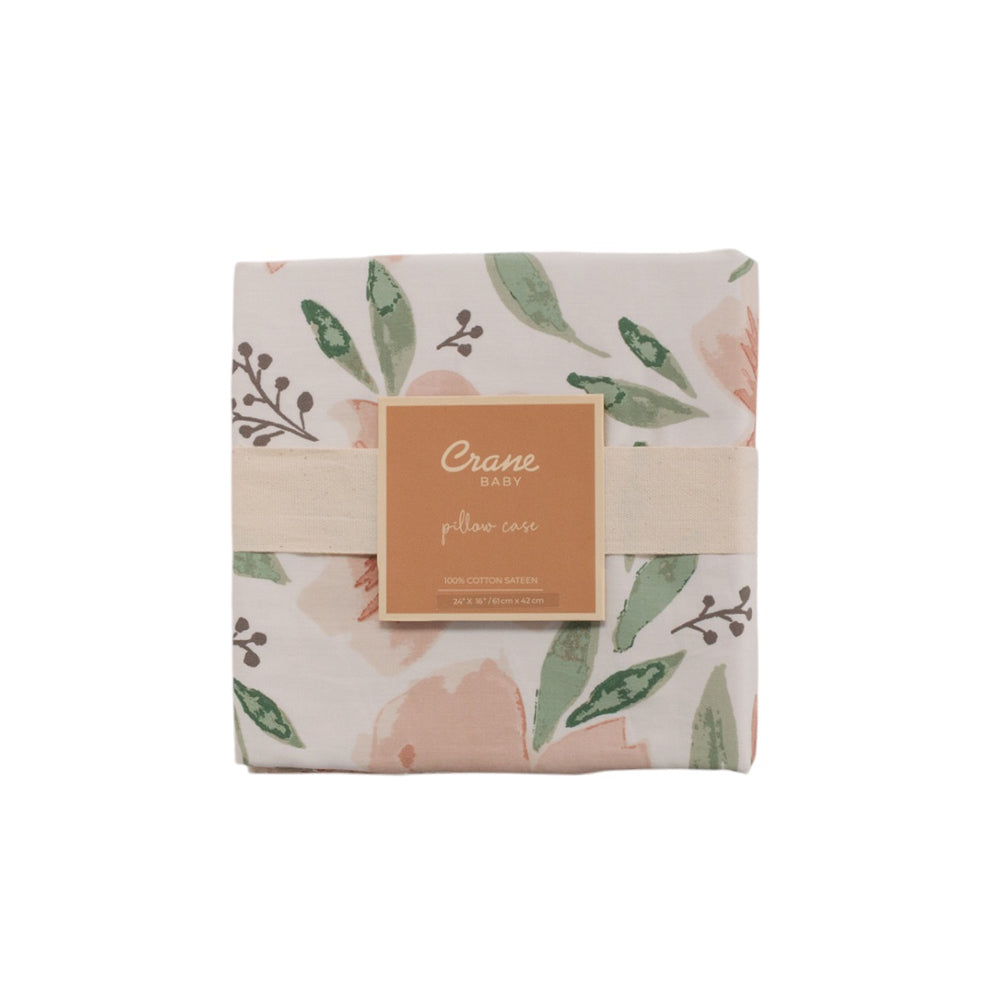 Toddler Pillowcase - Parker Floral on a white background