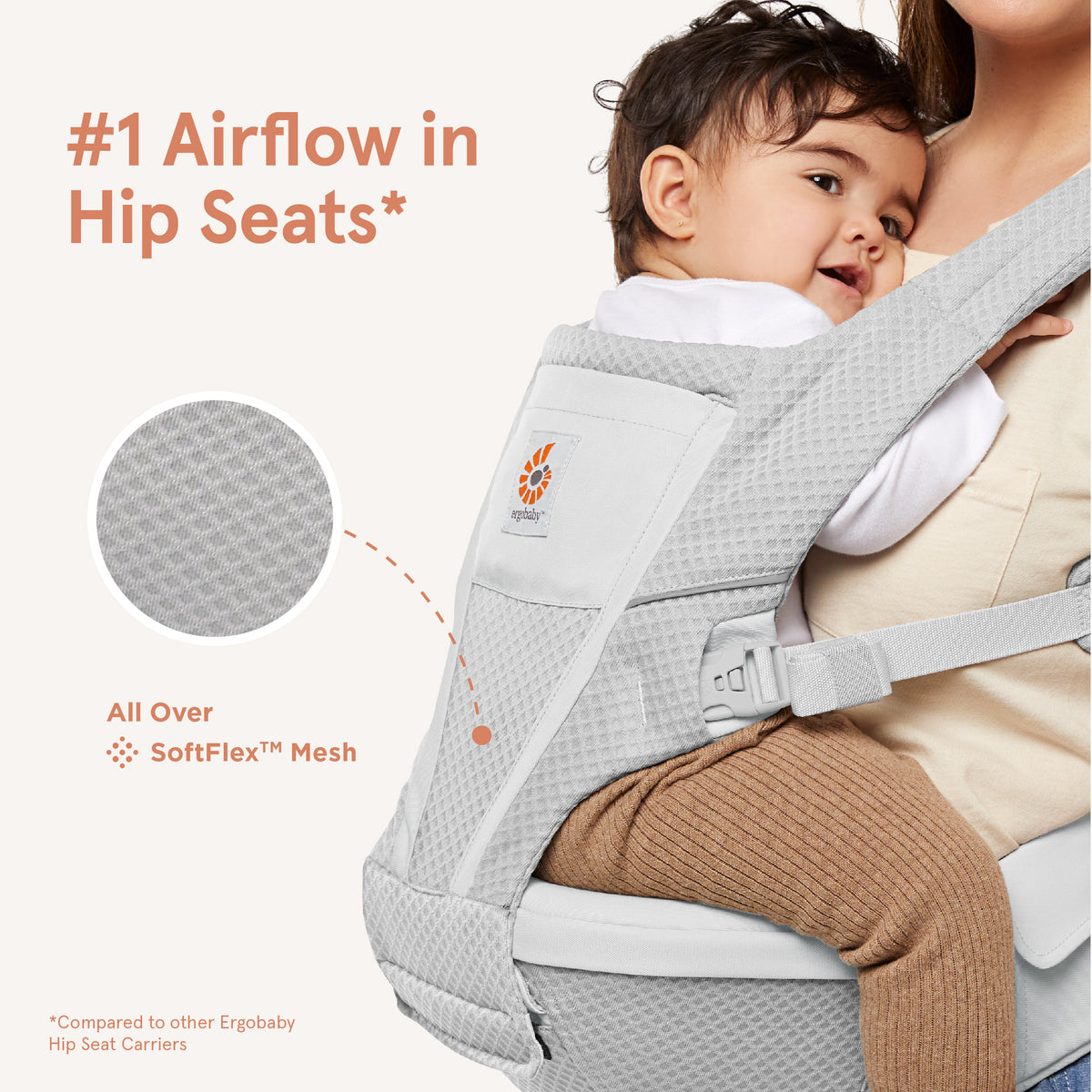 Alta Hip Carrier - Pearl Grey
