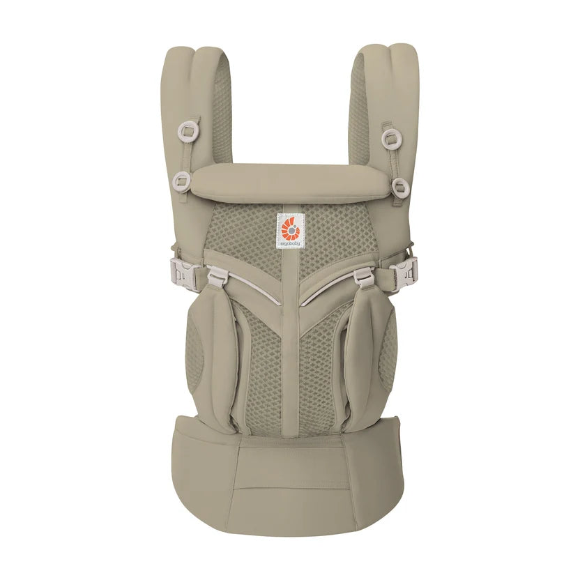 Olive ergobaby classic carrier against a white background