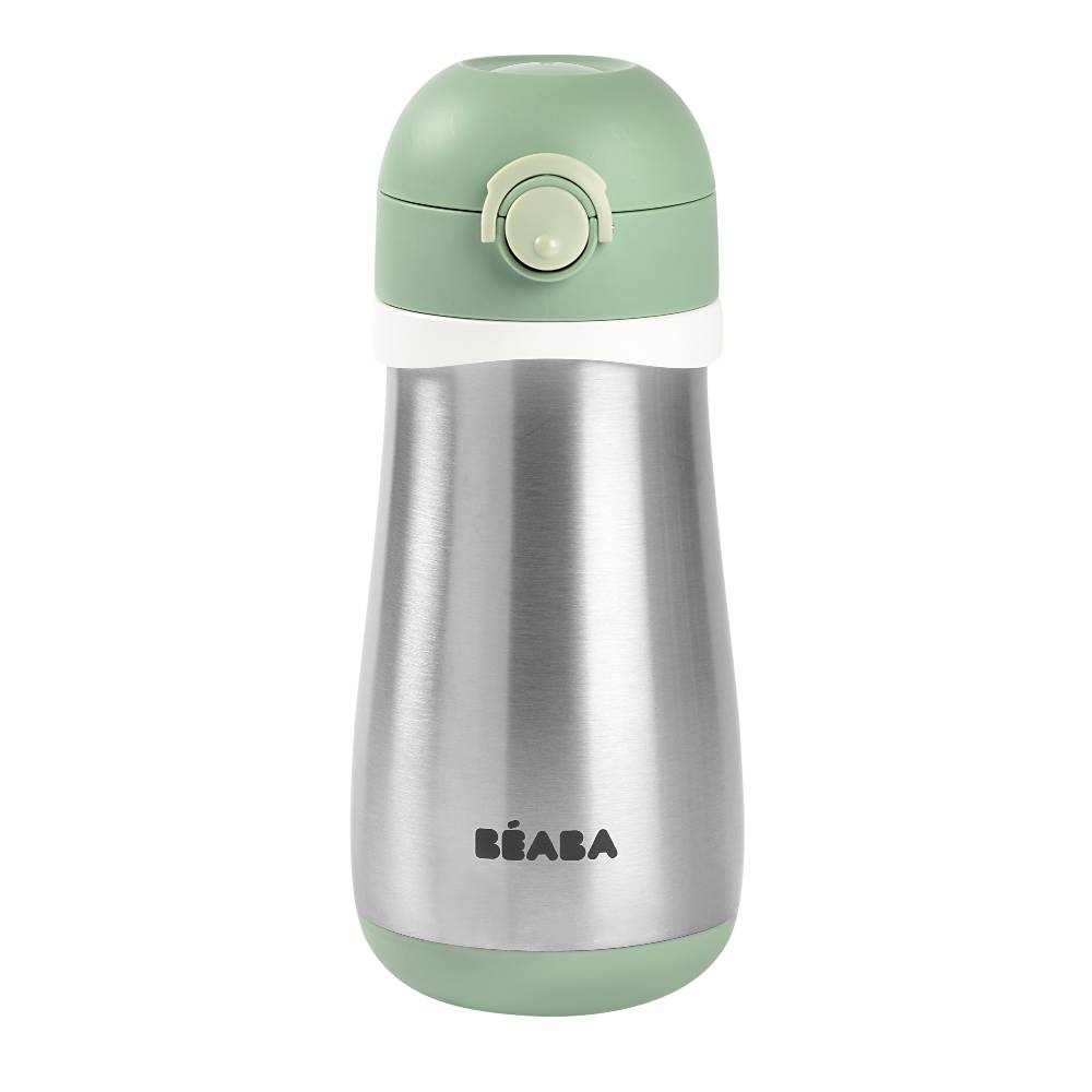 Stainless Steel Spout Bottle - Sage Green