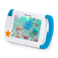 On the Go Sea Dreams Soother - Blue on a white background. 