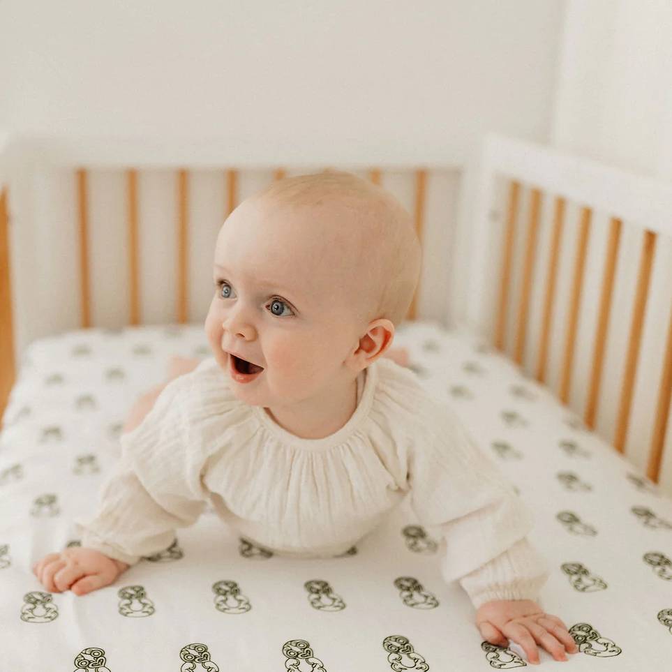 Fitted Sheet - Tiki Green