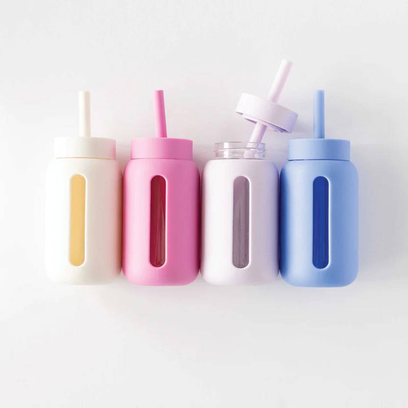Mini Straw & Cap - Lilac