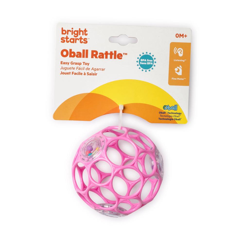Oball Rattle Easy Grasp Toy - Pink