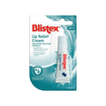 Blistex lip balm against white background.