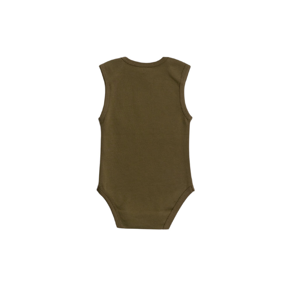 Basics Cotton Singletsuit - Khaki