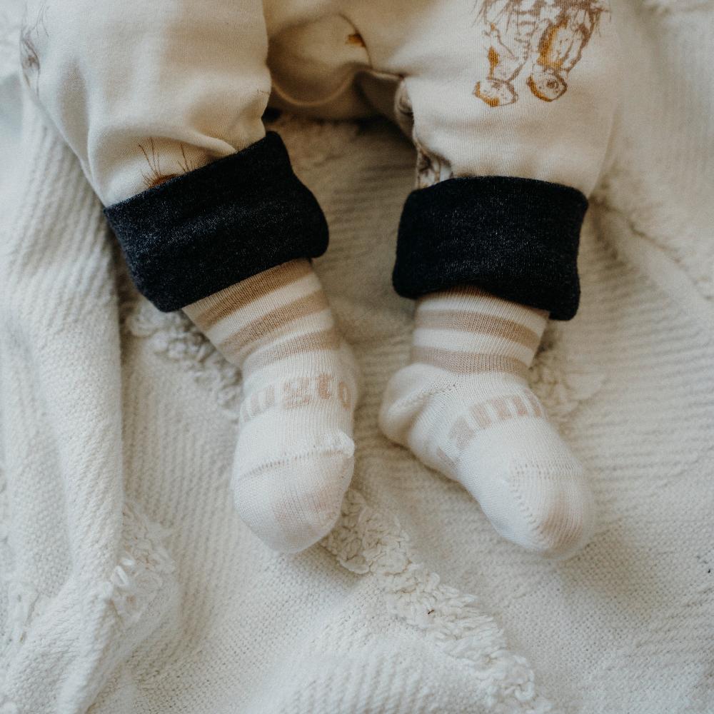 Baby Crew Merino Socks - Squirrel