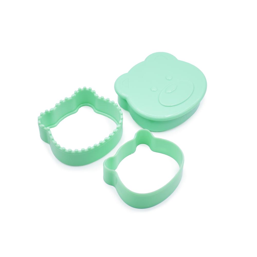 3-in-1 Sandwich/Cookie Cutters 2pk - Bear/Shark