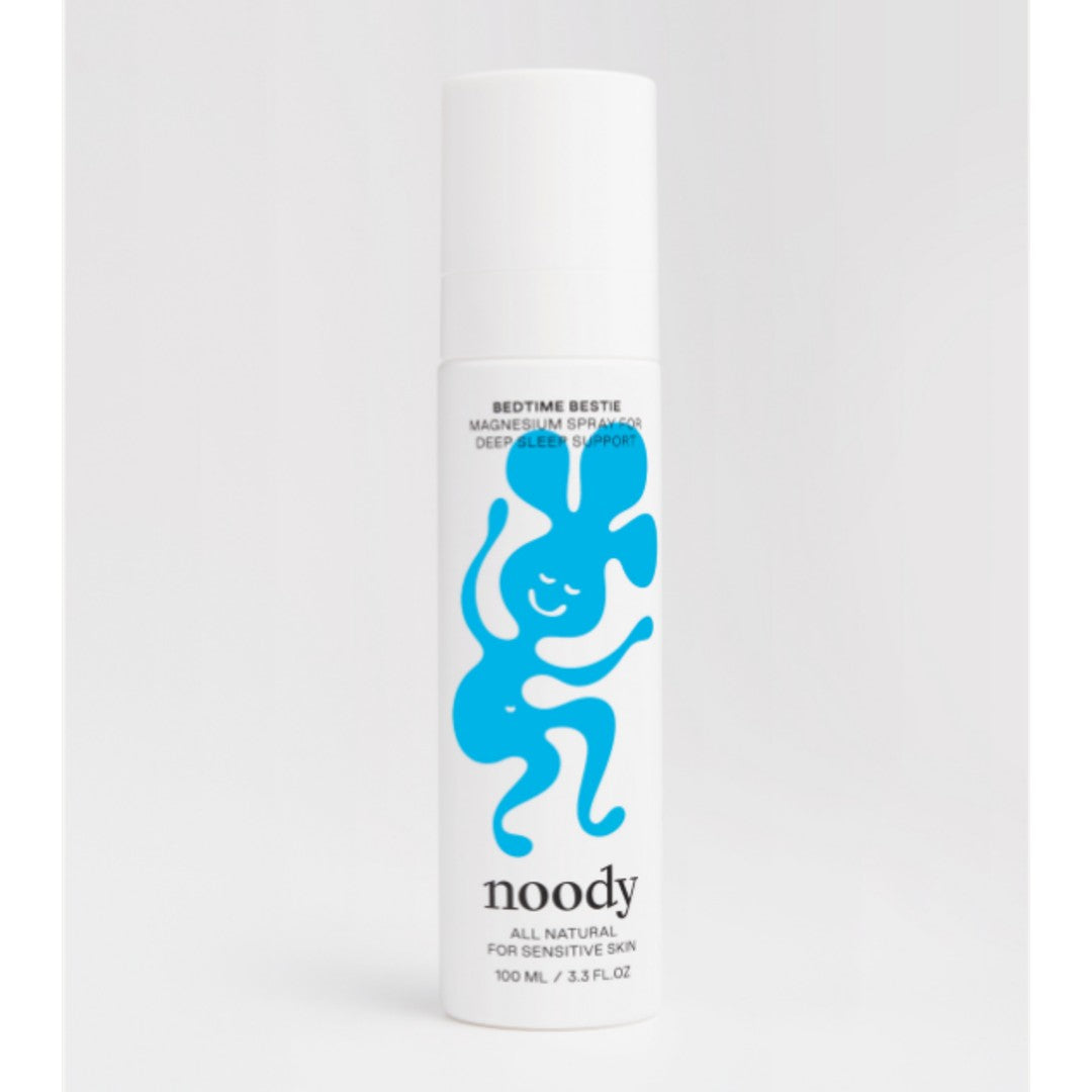 White Noody bottle against white background.