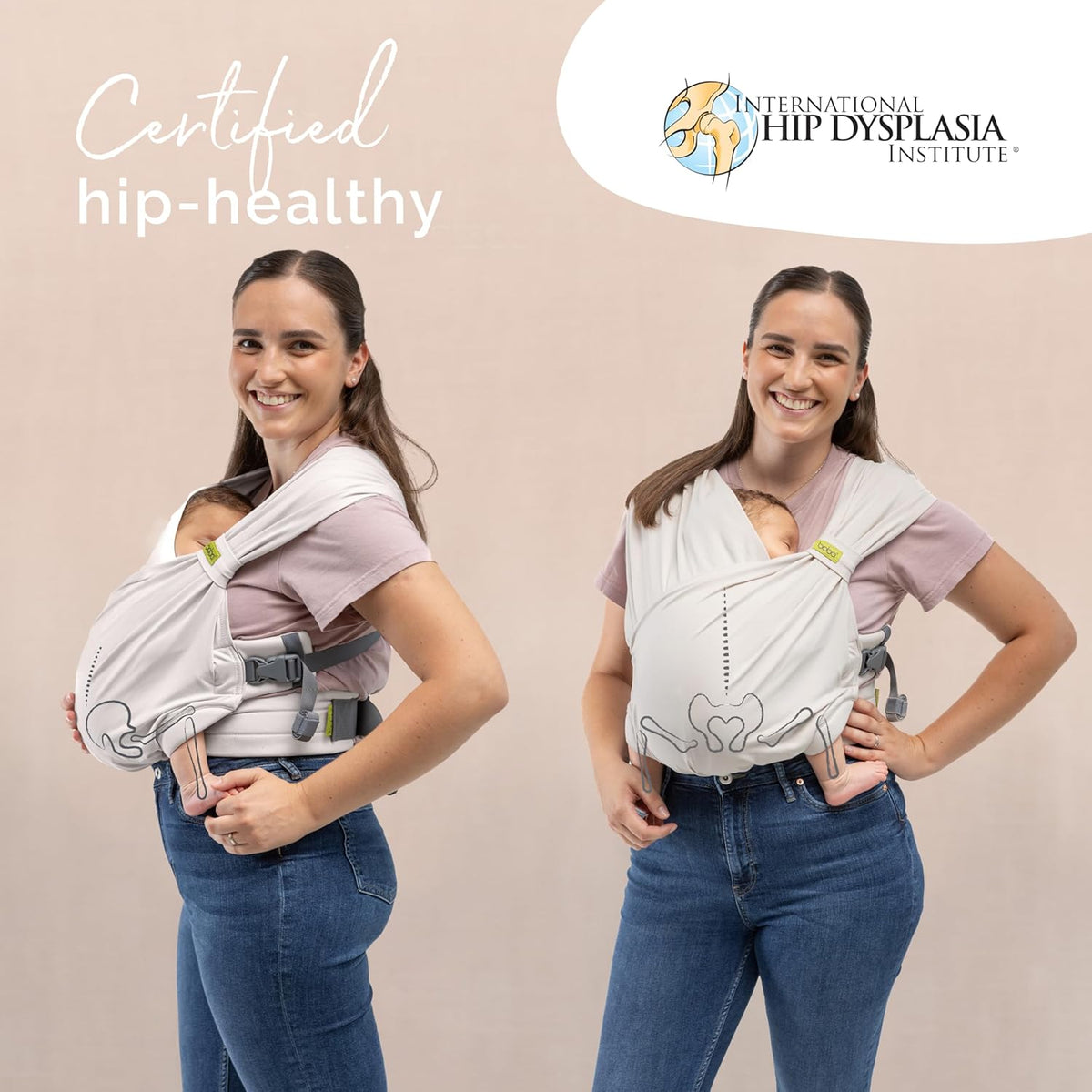 Boba Bliss is 'Certified hip-healthy' by the International Hip Dysplasia Institute logo.