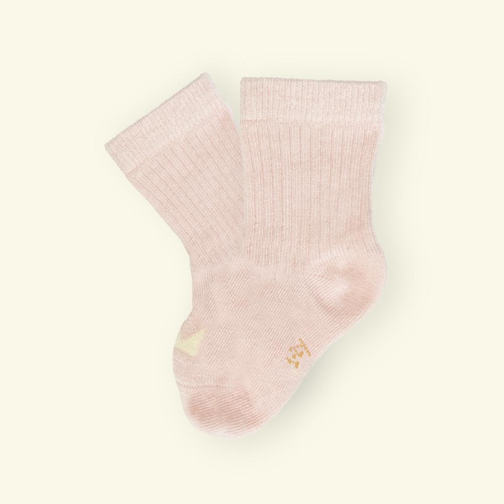 Organic Cotton Baby Socks - Blush