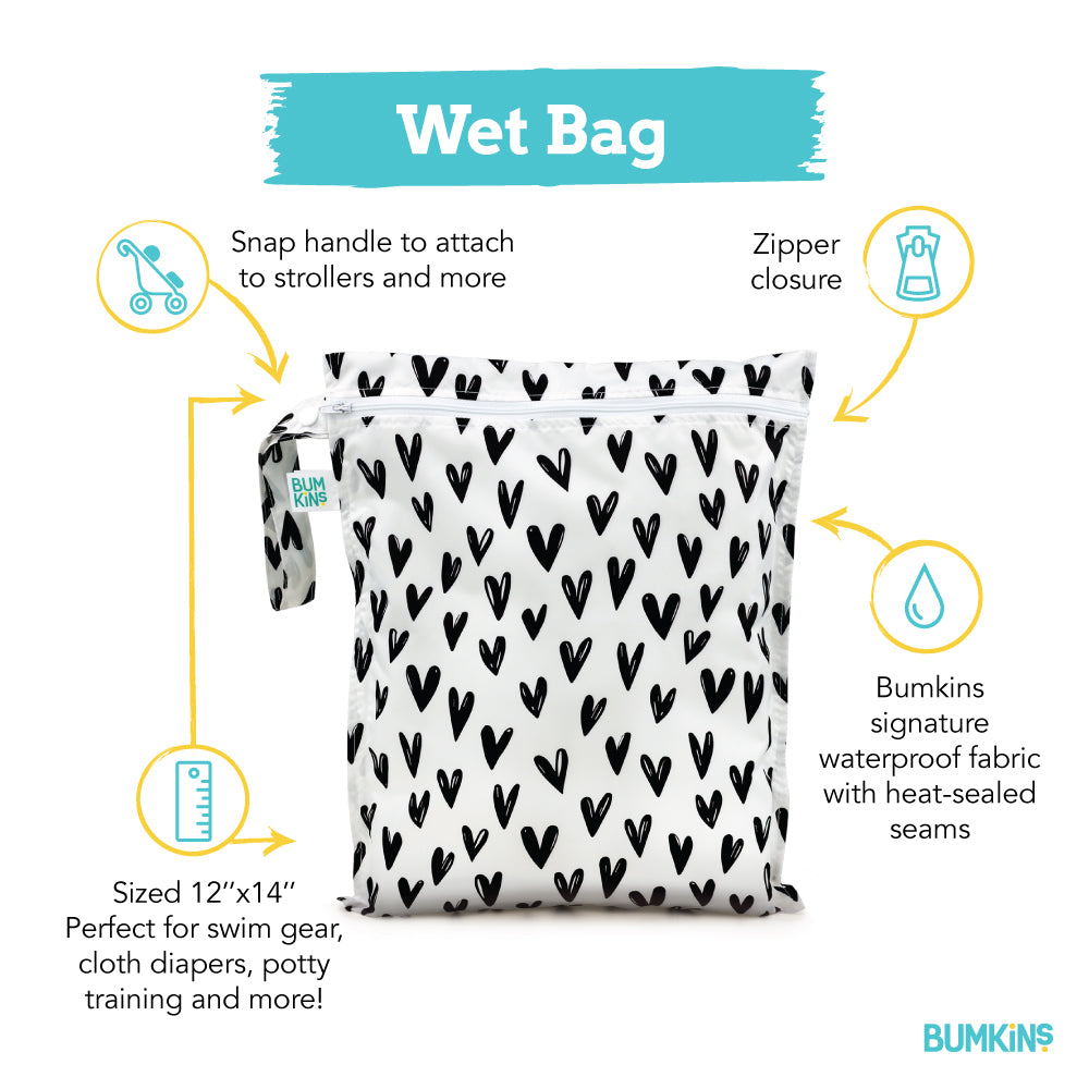 Wet Bag - Hearts