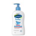 White Cetaphil baby wash bottle against white background.