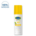 White Cetaphil sunscreen bottle against white background.