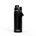 Black chug top stainless steel insulated water bottle
