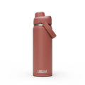 Red chug top stainless steel insulated water bottle