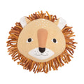 Plush Head Wall Decor - Kendi - Lion on a white background