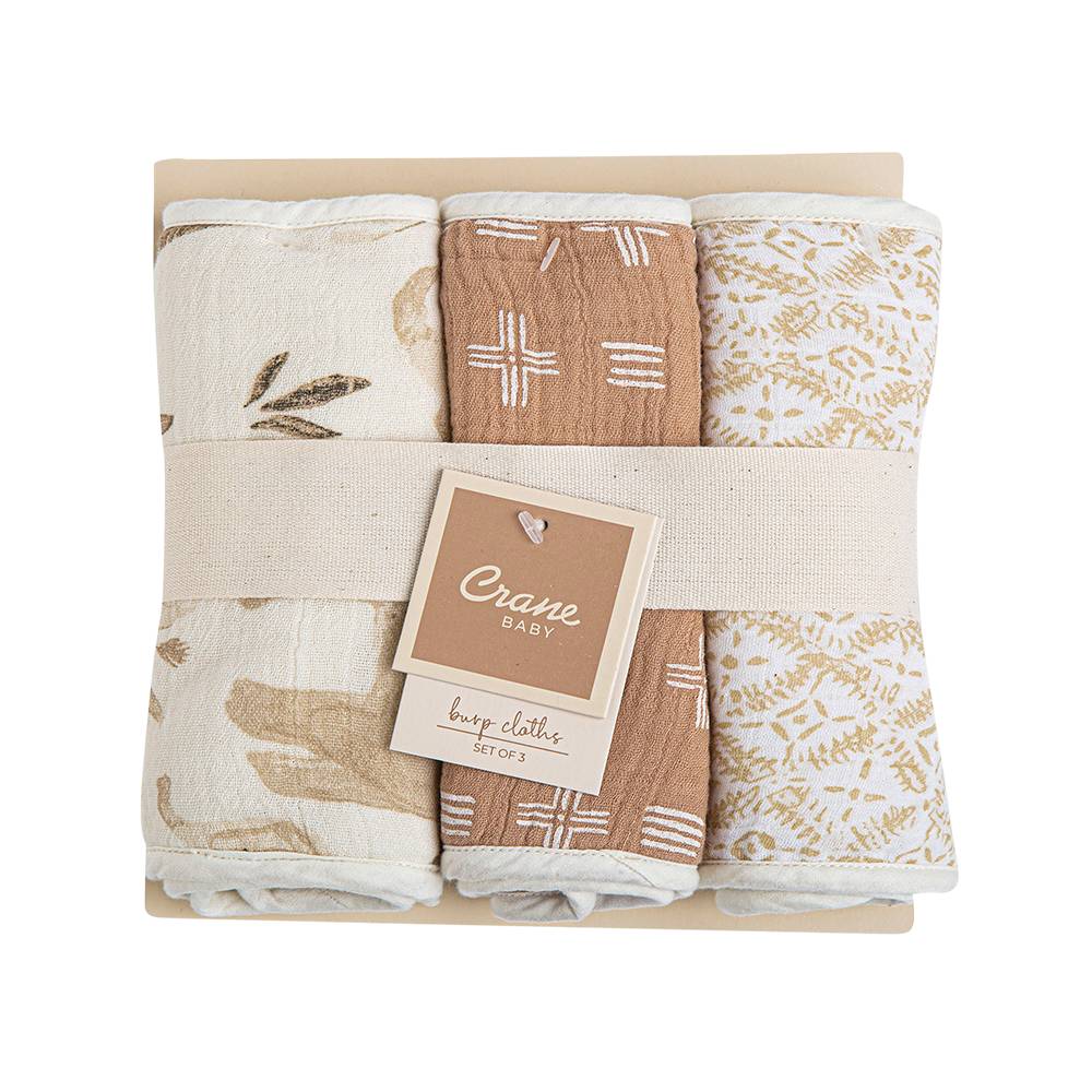 Burp Cloths - 3pk - Kendi on a white background