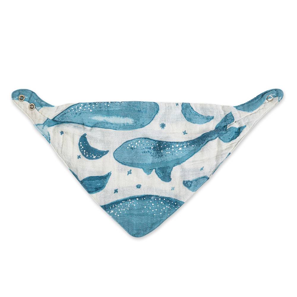 Muslin Bandana Bib Set 3pk - Caspian on a white background
