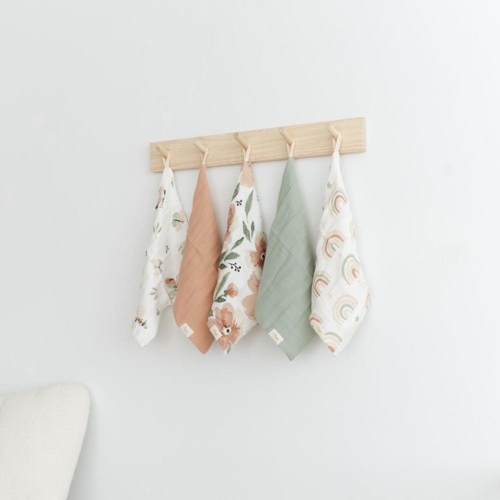 Wash Cloth Set 5pk - Parker Floral