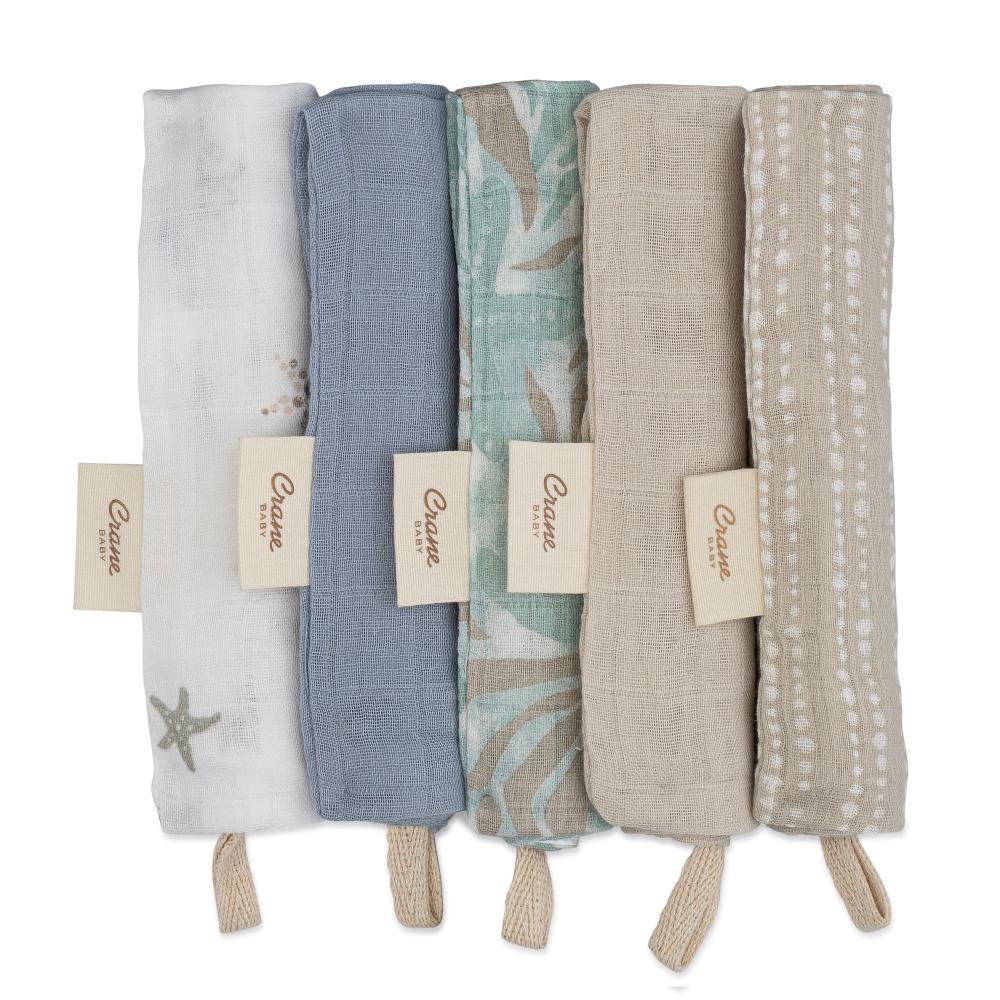 Wash Cloth Set 5pk - Cove Sea Life