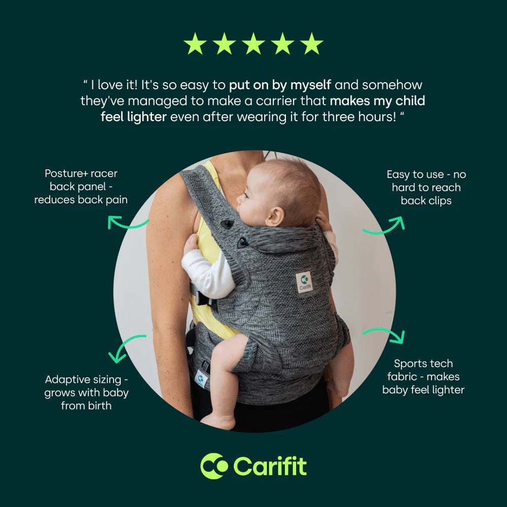 Multi-Position Baby Carrier - Cool Grey