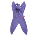 Purple Cuskiboo infant comforter on a white background