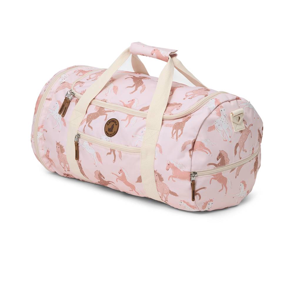 Packable Duffel Bag - Blush Ponies