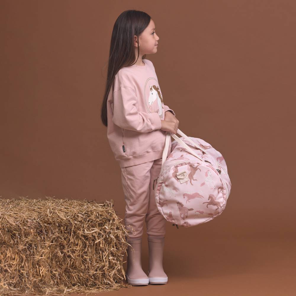 Packable Duffel Bag - Blush Ponies