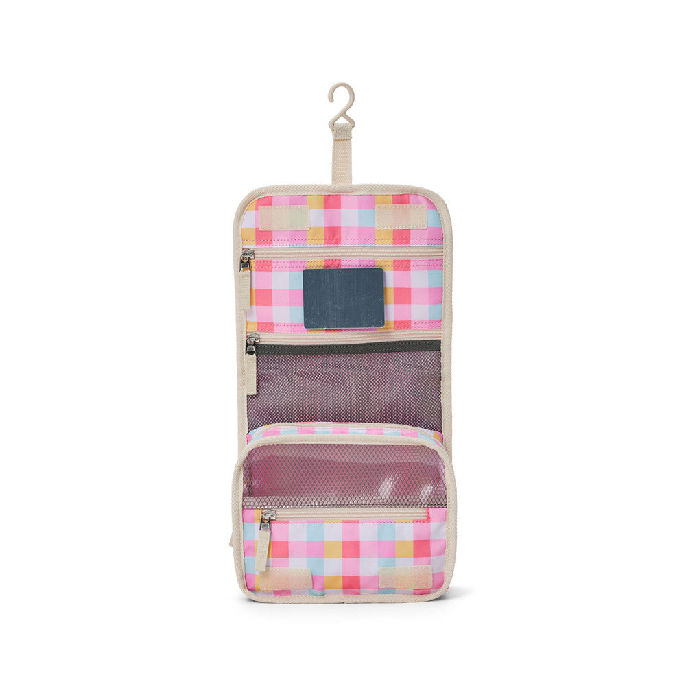 Hanging Toiletry Bag - Pop Gingham