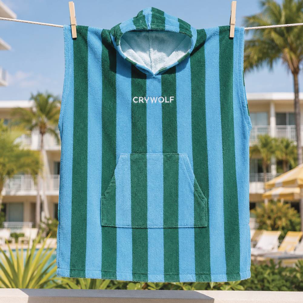 Hooded Towel - Deck Stripe