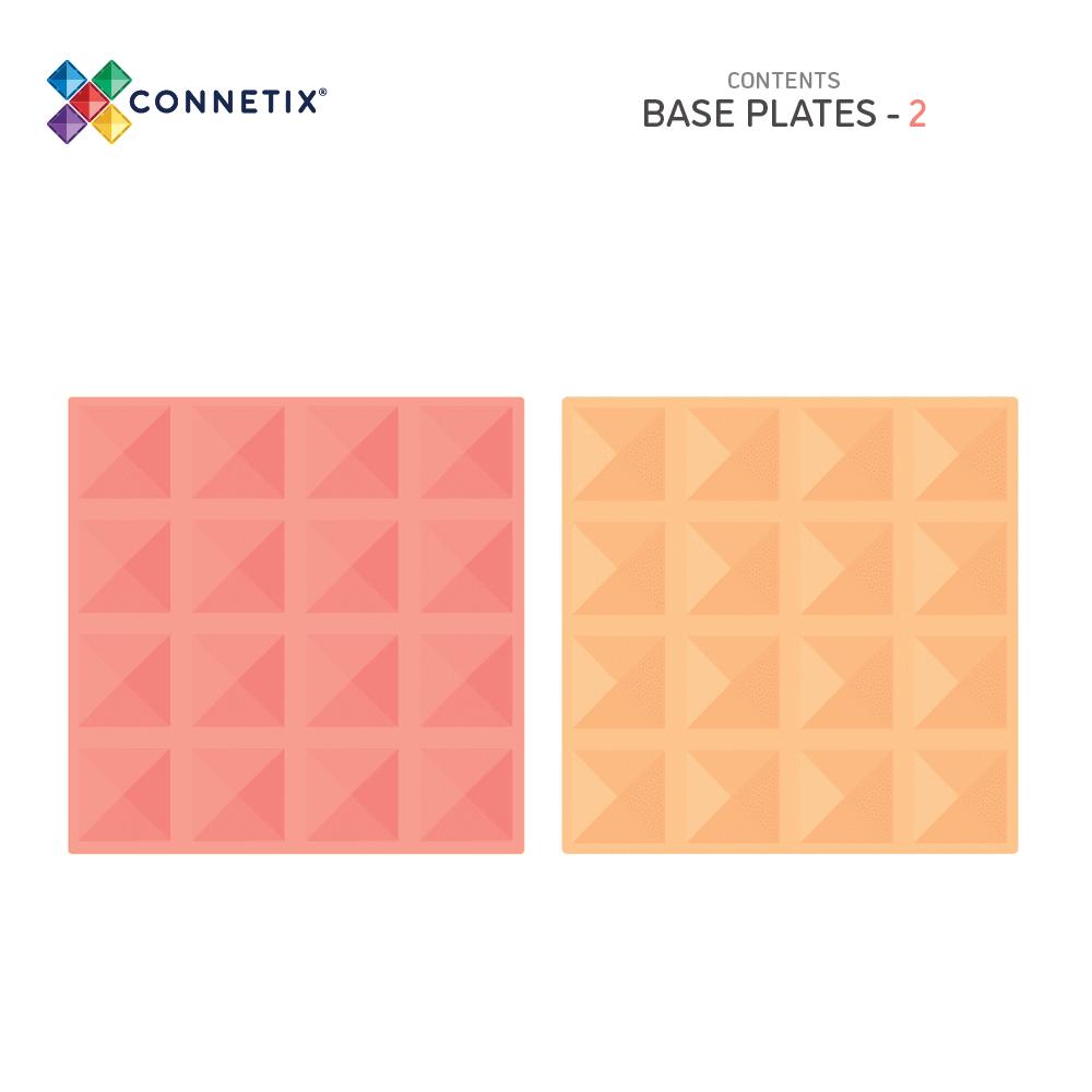 Pastel Lemon & Peach Base Plate - 2 piece