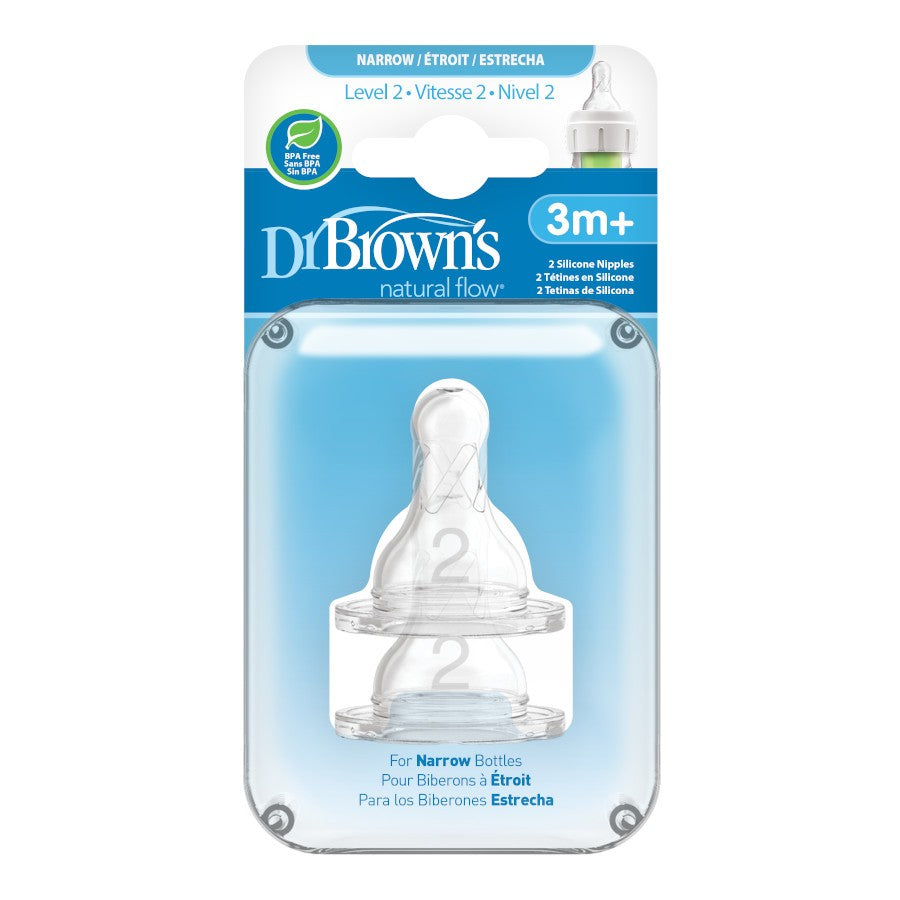 Standard (Narrow) Silicone Teats 2pk