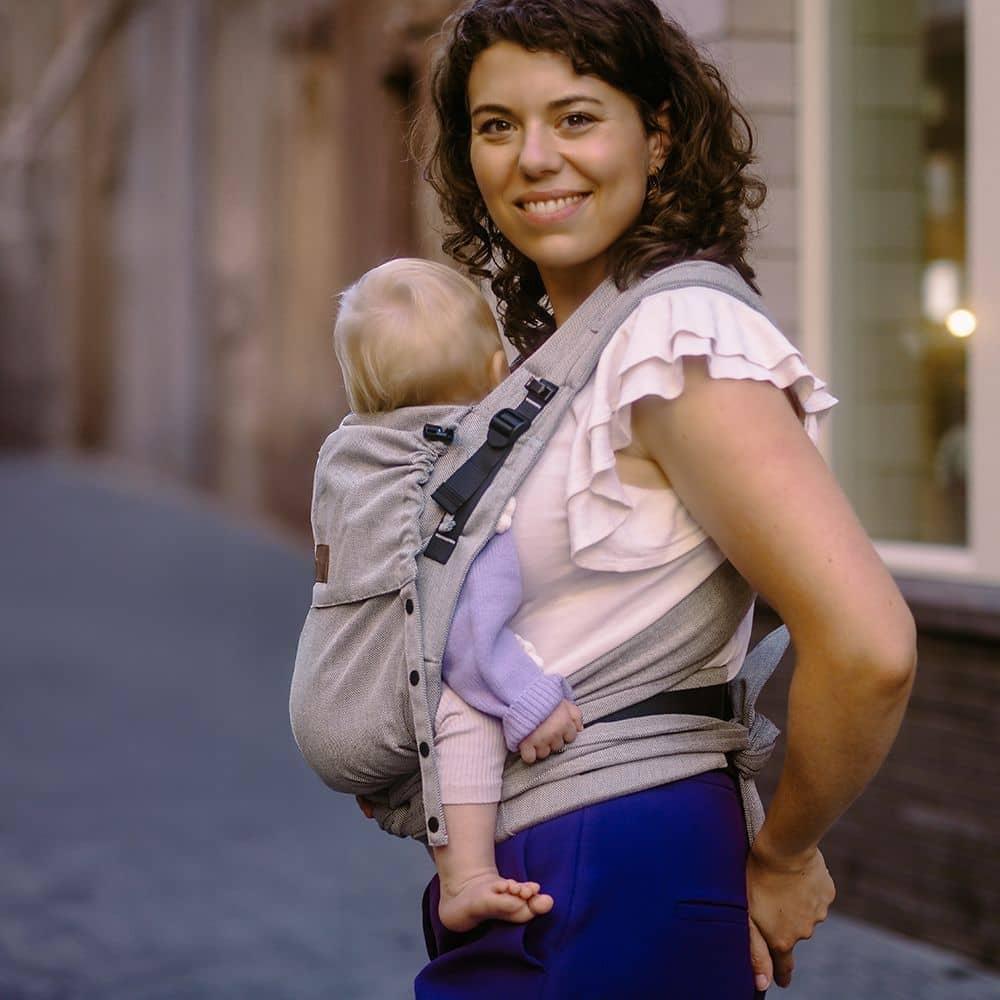 DidyFlow Half Buckle Baby Carrier - Silver