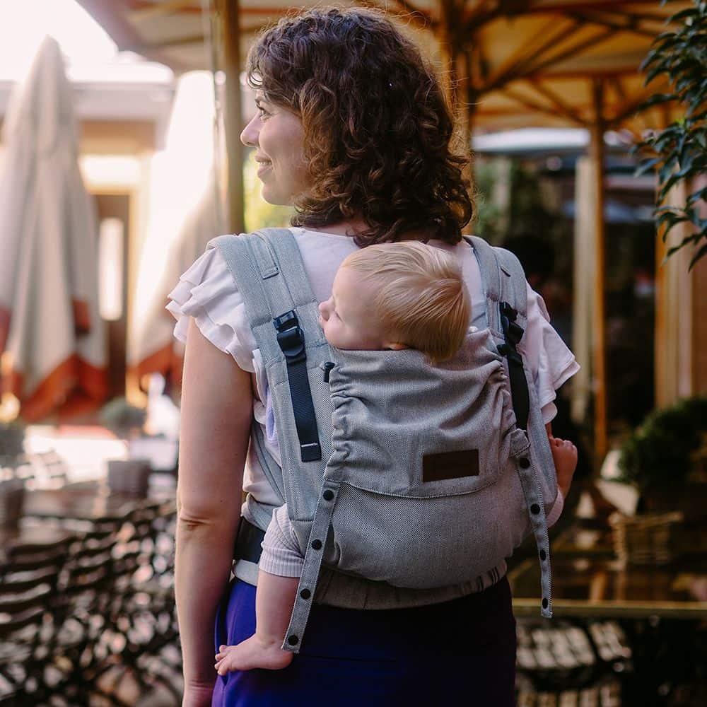 DidyFlow Half Buckle Baby Carrier - Silver