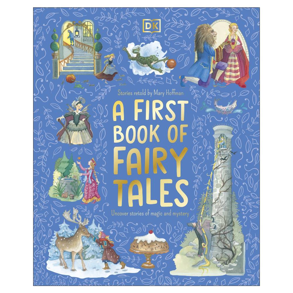 A First Book of Fairy Tales on a white background. 