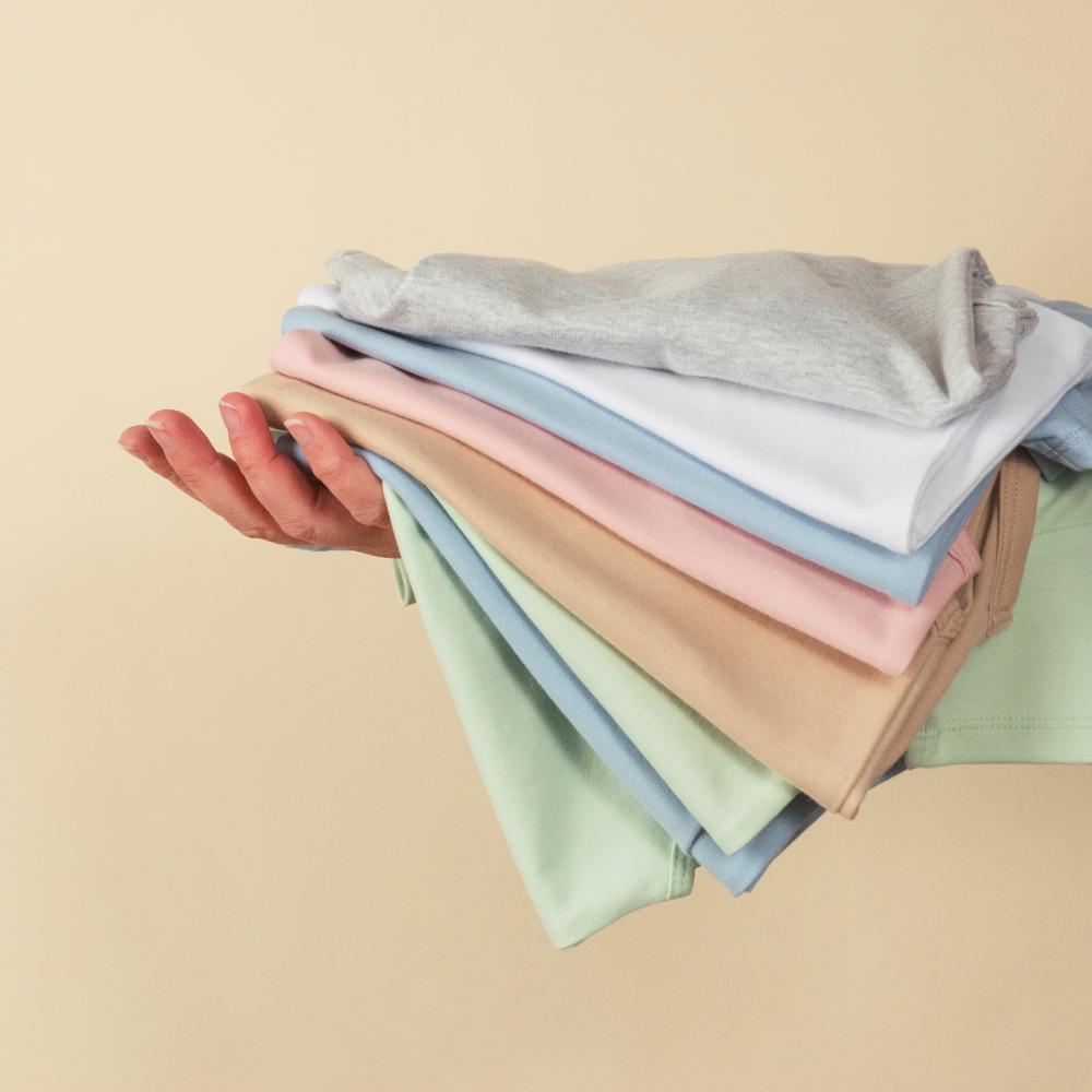 Basics Cotton Short Sleeve Bodysuit - Marl