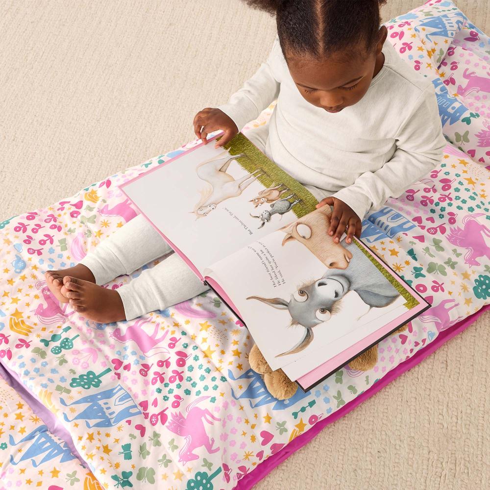 DreamRoll All-in-One Sleep Mat & Portable Bed - Unicorn Dreams