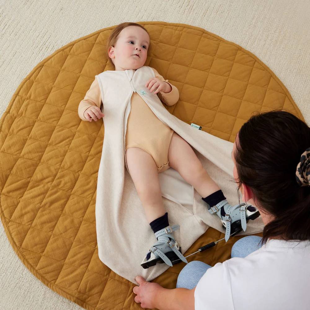0.2 tog Organic Hip Harness Sleeping Bag - Oatmeal Marle