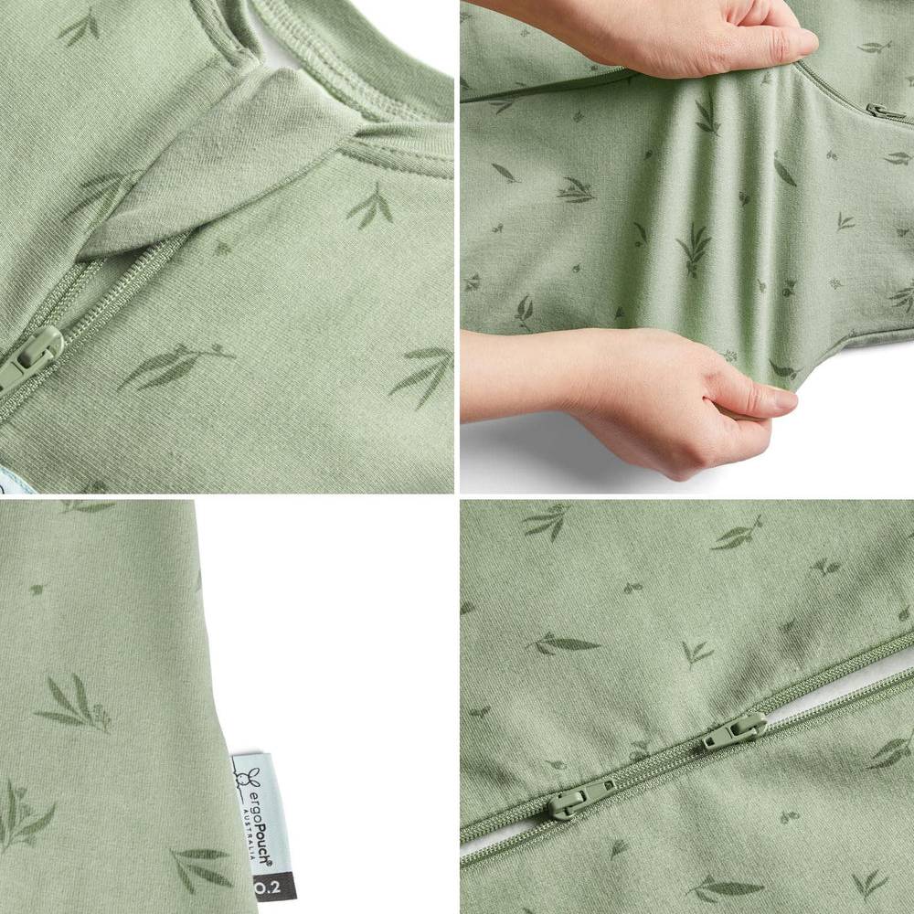 0.2 tog Organic Hip Harness Sleeping Bag - Oatmeal Marle