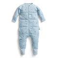 blue sleeping suit with dragonflies on a white background