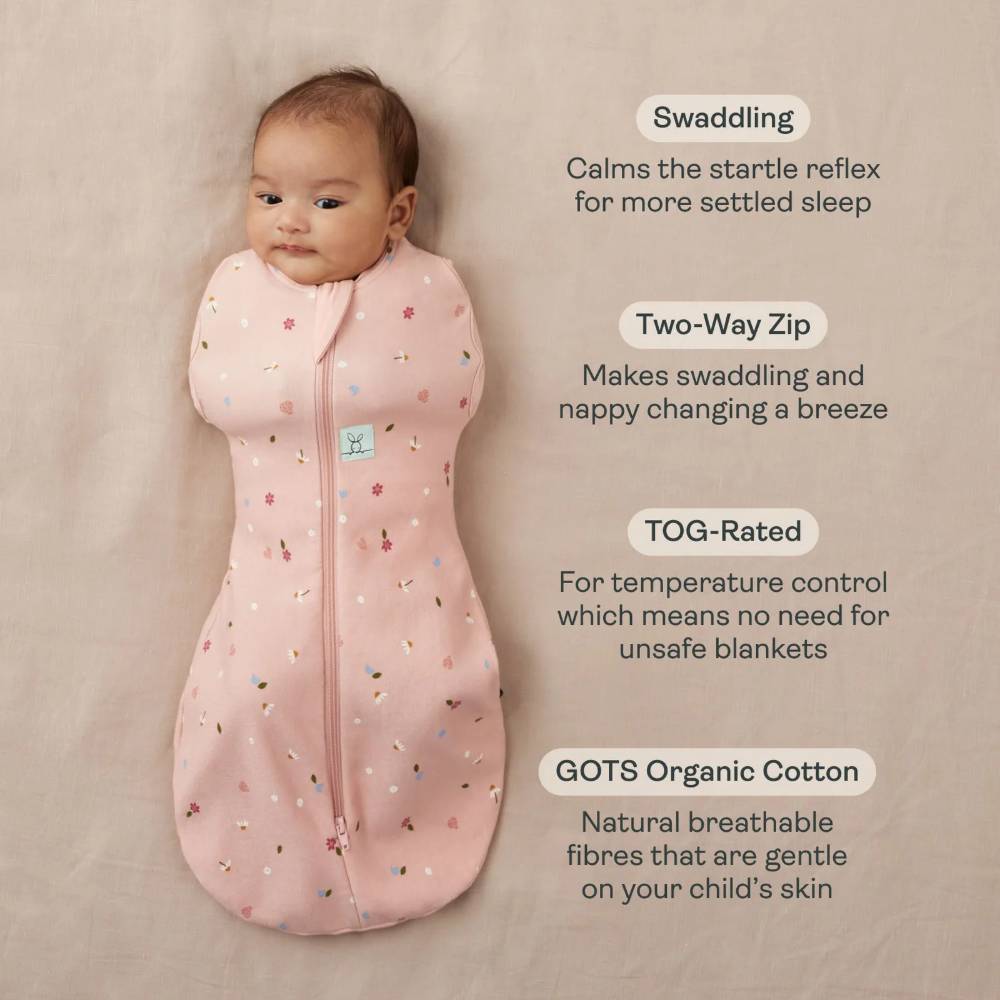 2.5 tog Cocoon Swaddle Bag - Oatmeal Marle