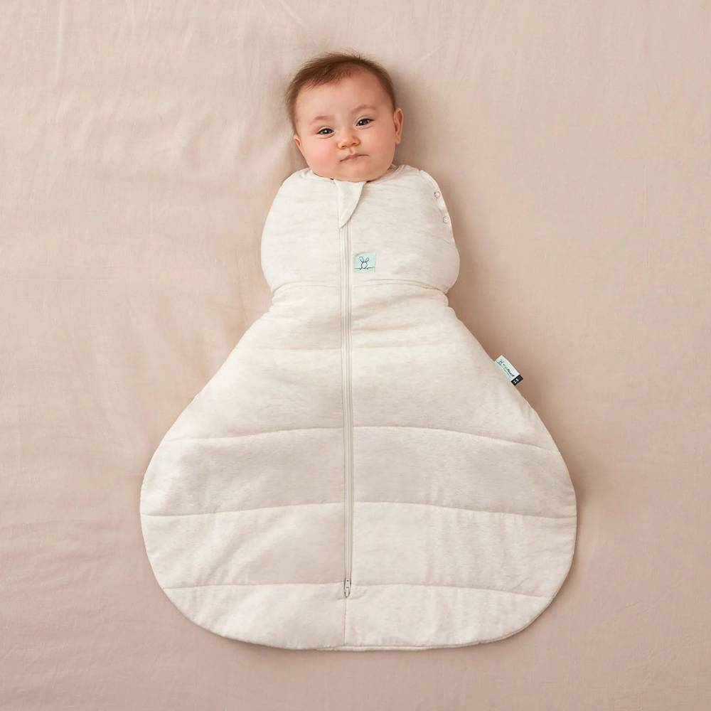 3.5 tog Hip Harness Cocoon Swaddle Bag - Oatmeal Marle