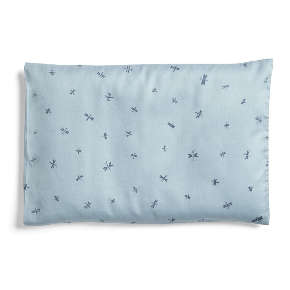 Toddler Pillow Case - Dragonflies on a white background