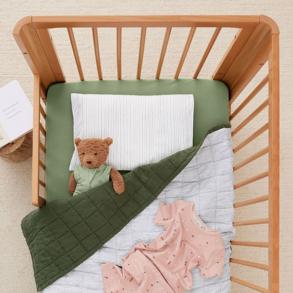 Toddler Pillow With Case - Midnight Stripe
