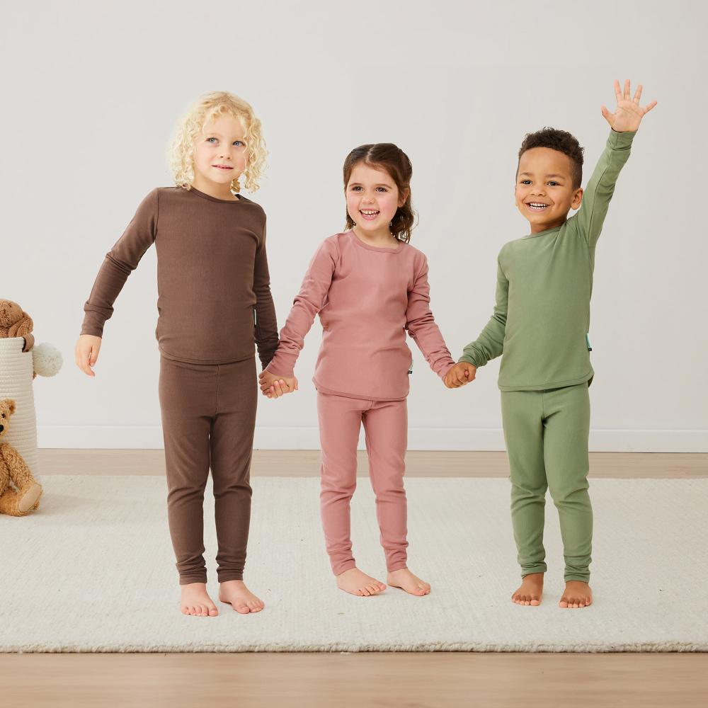 1.0 tog Long Sleeve Pyjamas - Cocoa