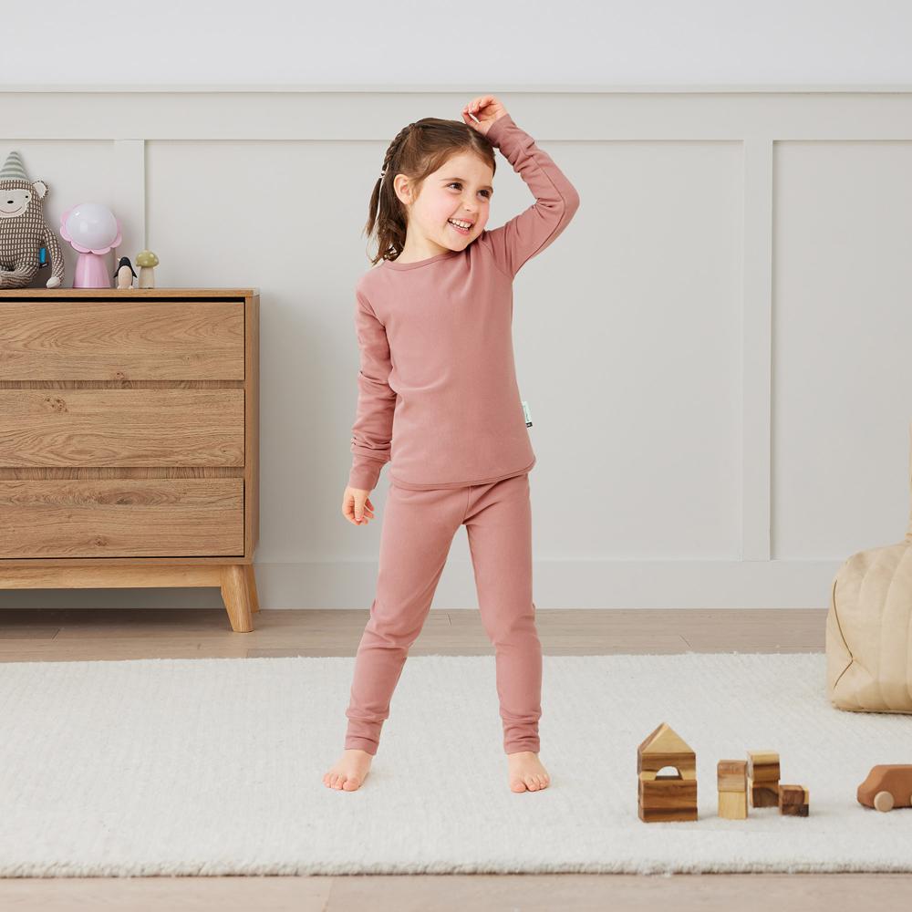 1.0 tog Long Sleeve Pyjamas - Rose