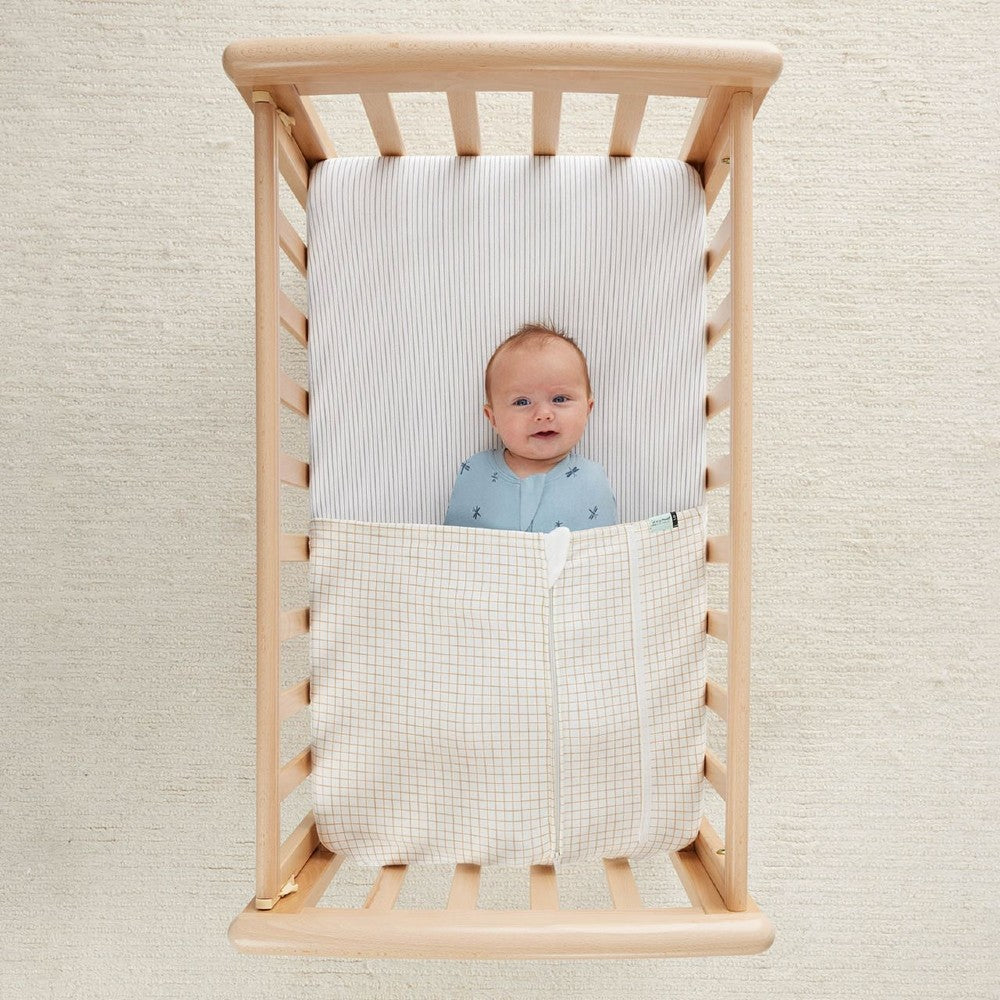 HugMe Blanket 0.2/1.0 tog - Caramel Grid
