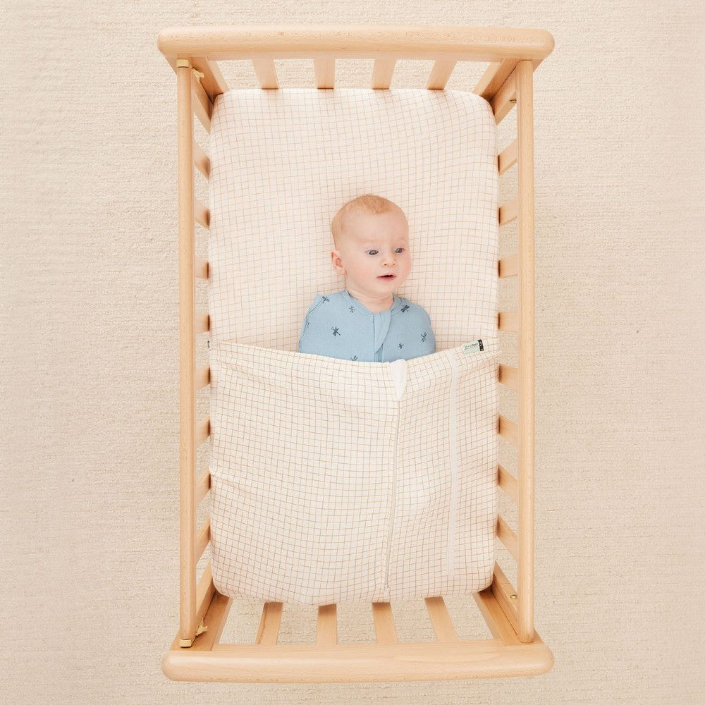 HugMe Blanket 0.2/1.0 tog - Caramel Grid